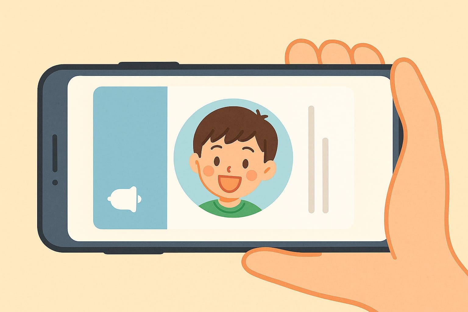 写真付き入退室通知イメージ